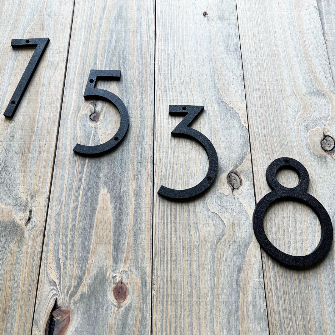 Art Deco House Numbers - Large