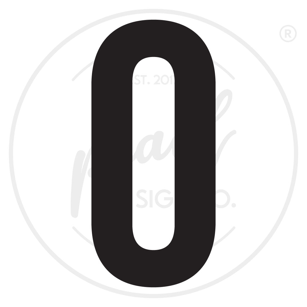 Bold Thick House Numbers - Medium