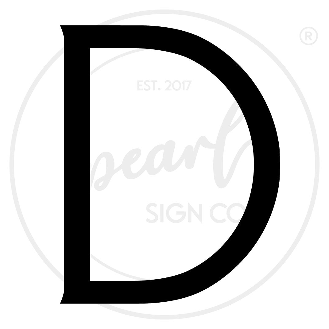 Clean Modern House Letters - Large