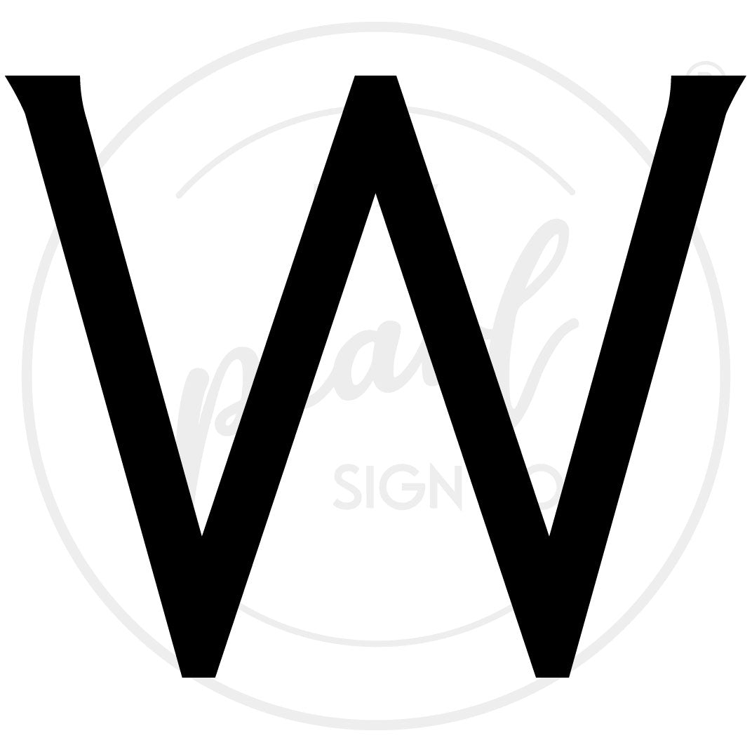 Clean Modern House Letters - Large