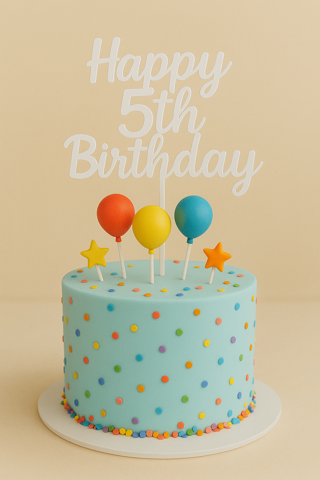 Acrylic Cake Topper