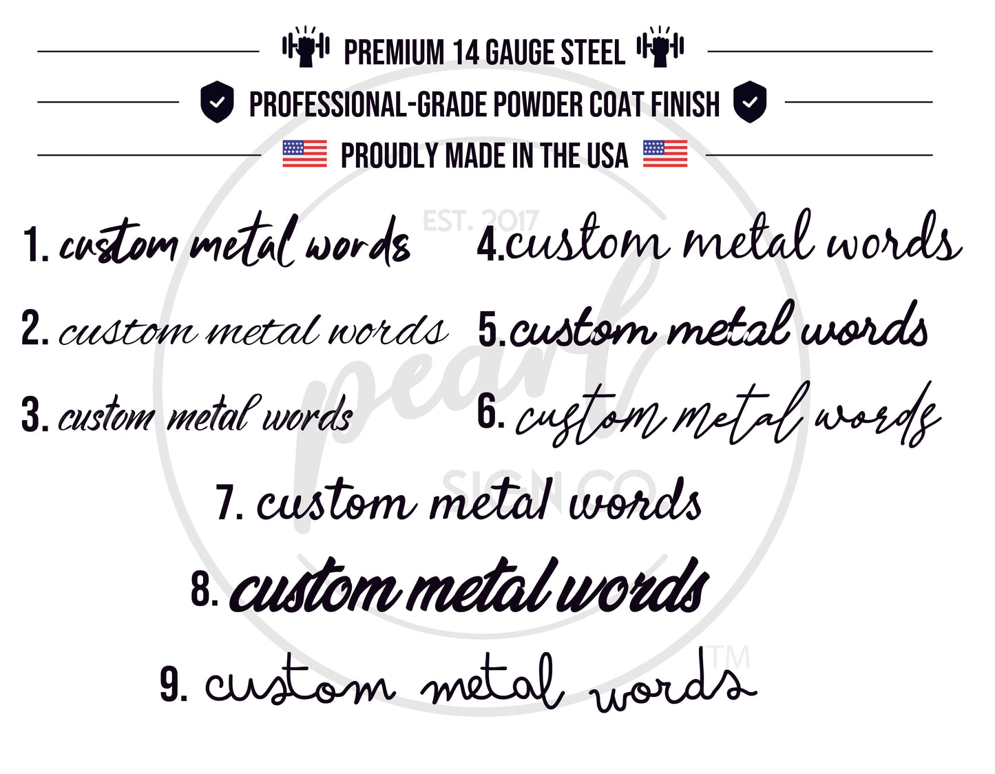 Custom Metal Letters