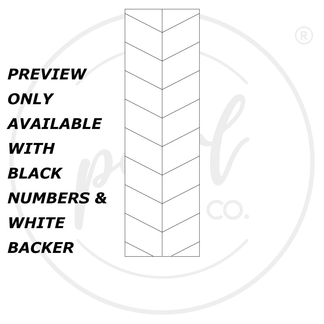 House Address Sign - Vertical Layout