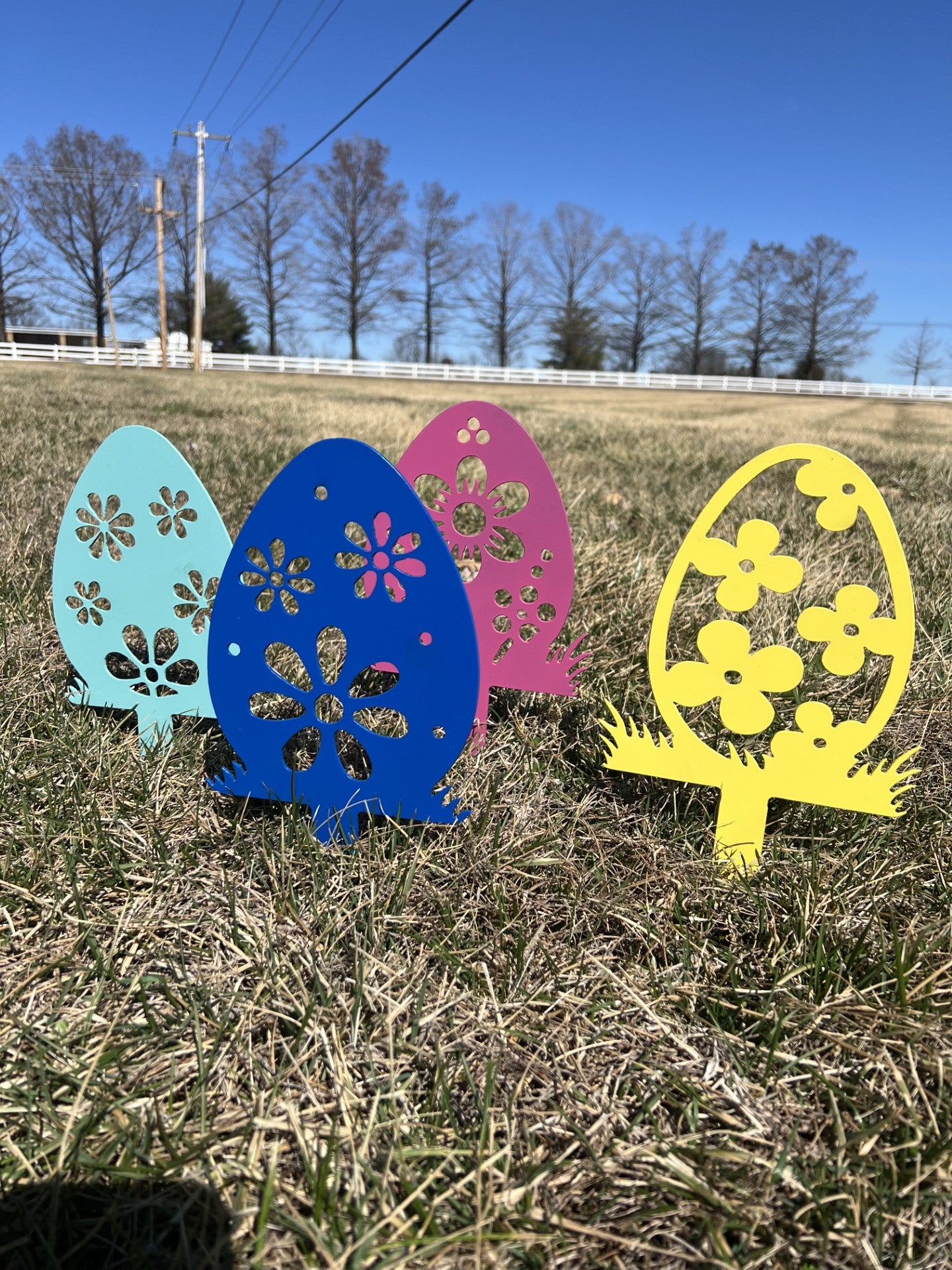 Easter Egg Metal Stakes