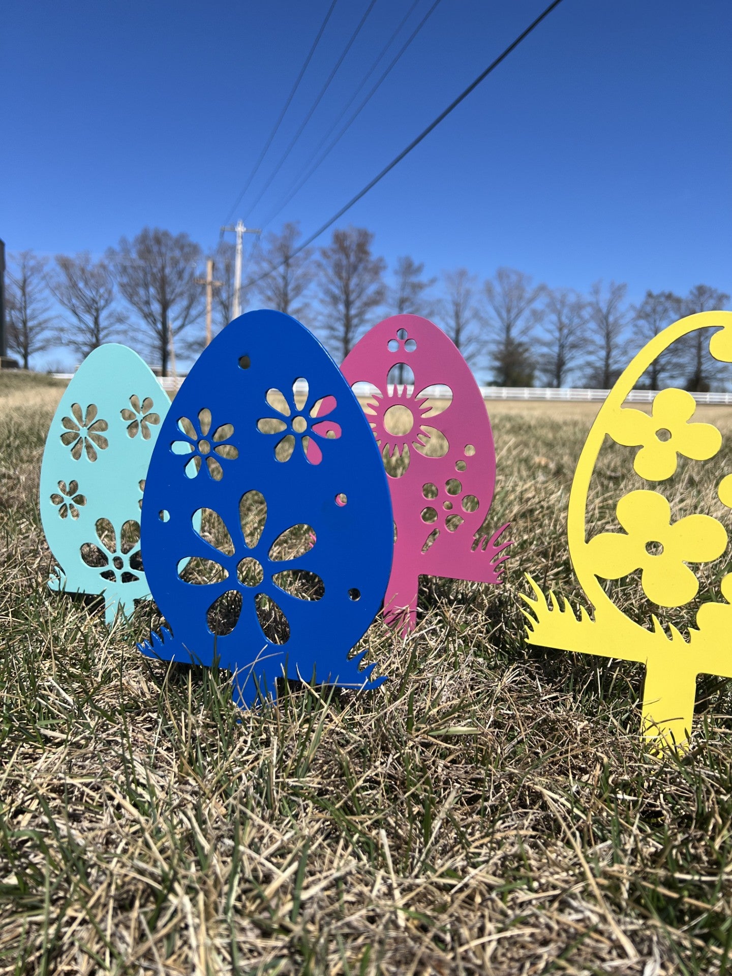 Easter Egg Metal Stakes