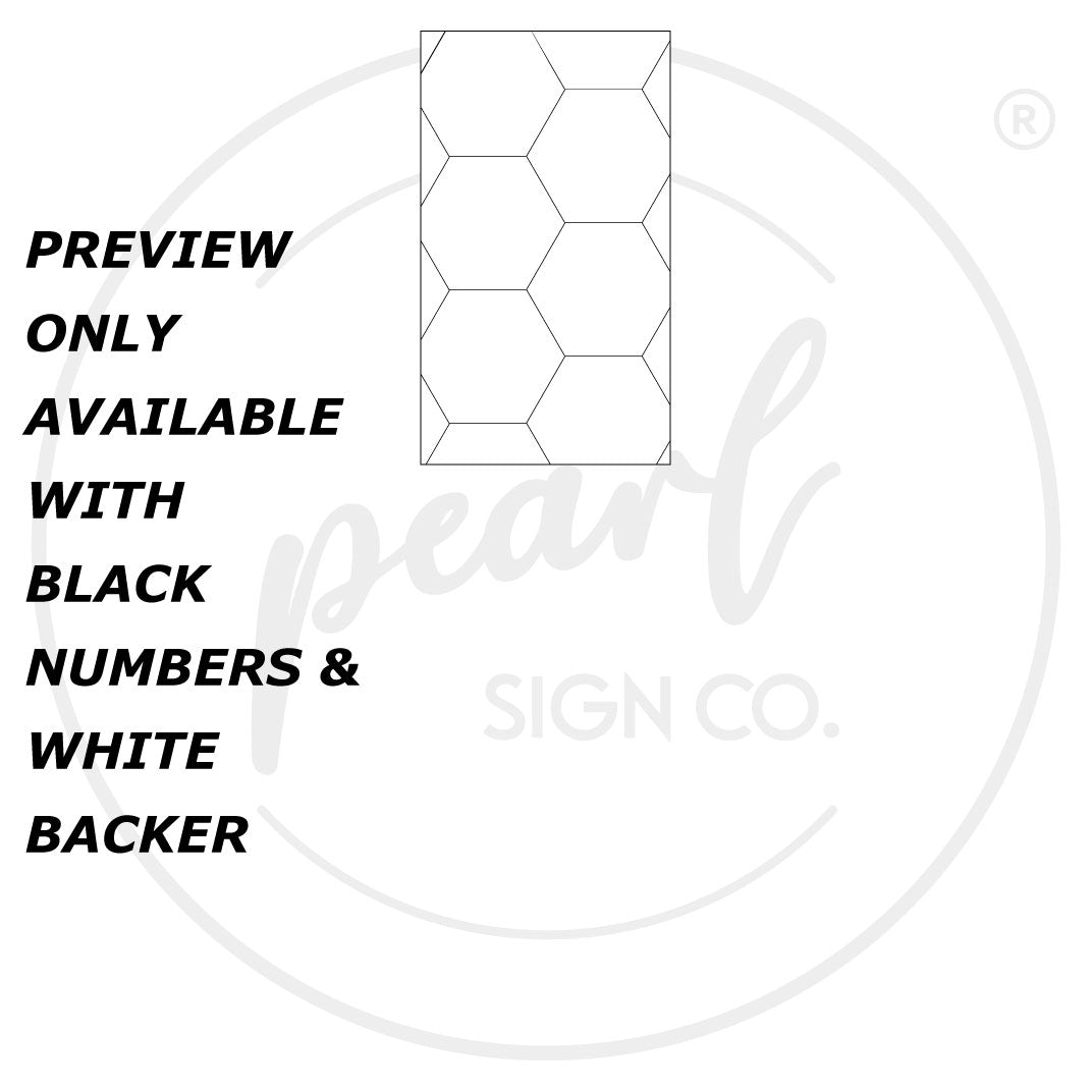 House Address Sign - Vertical Layout