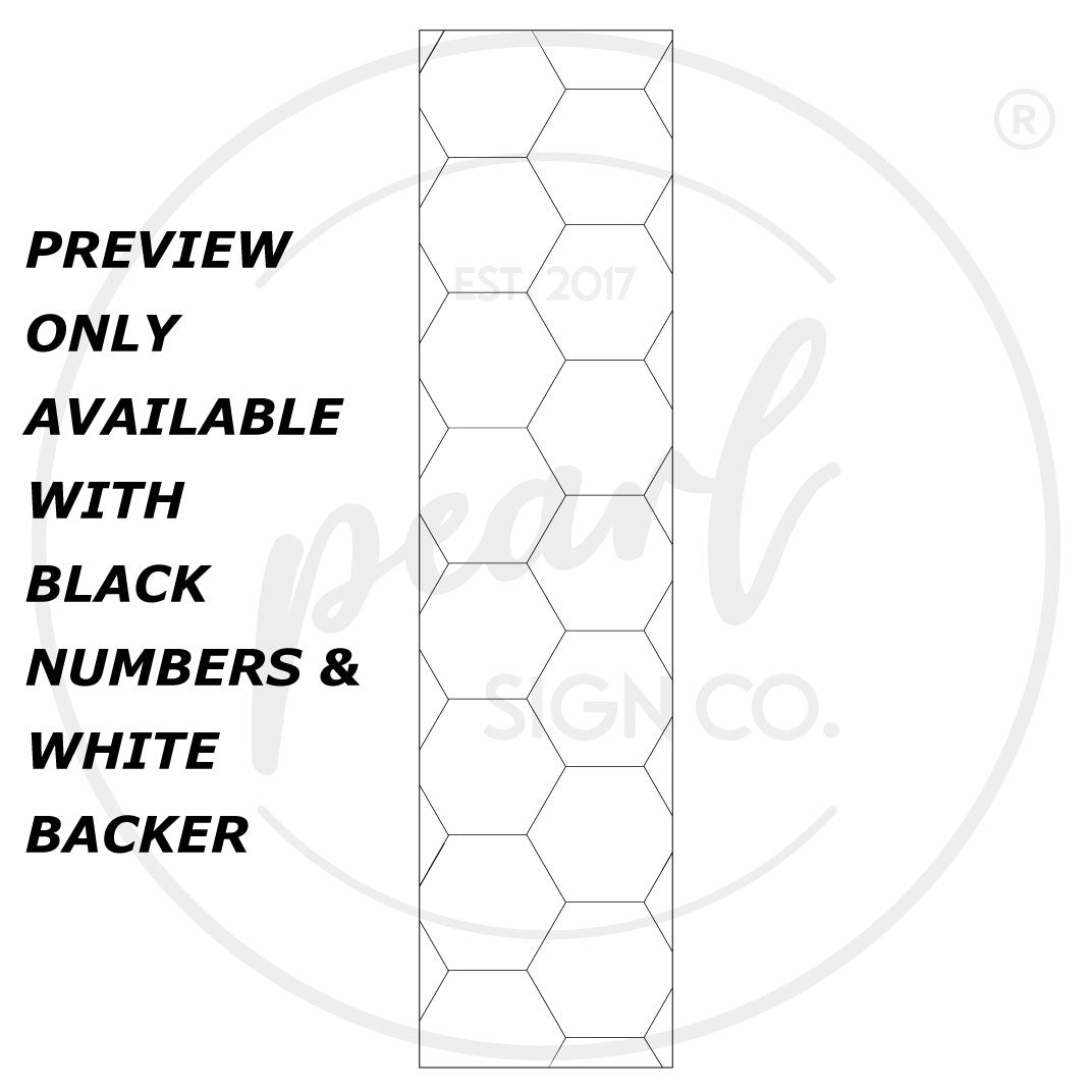 House Address Sign - Vertical Layout