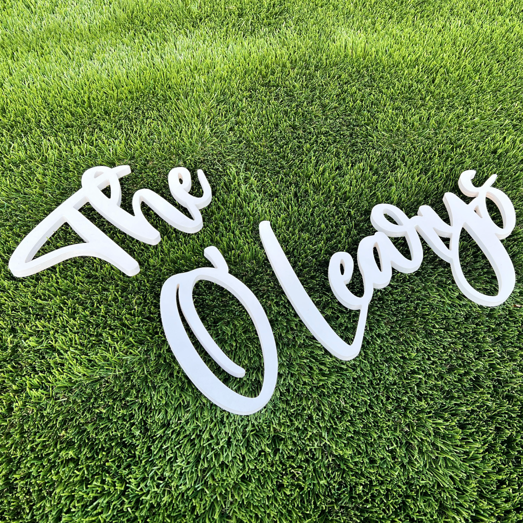 Custom Last Name Sign