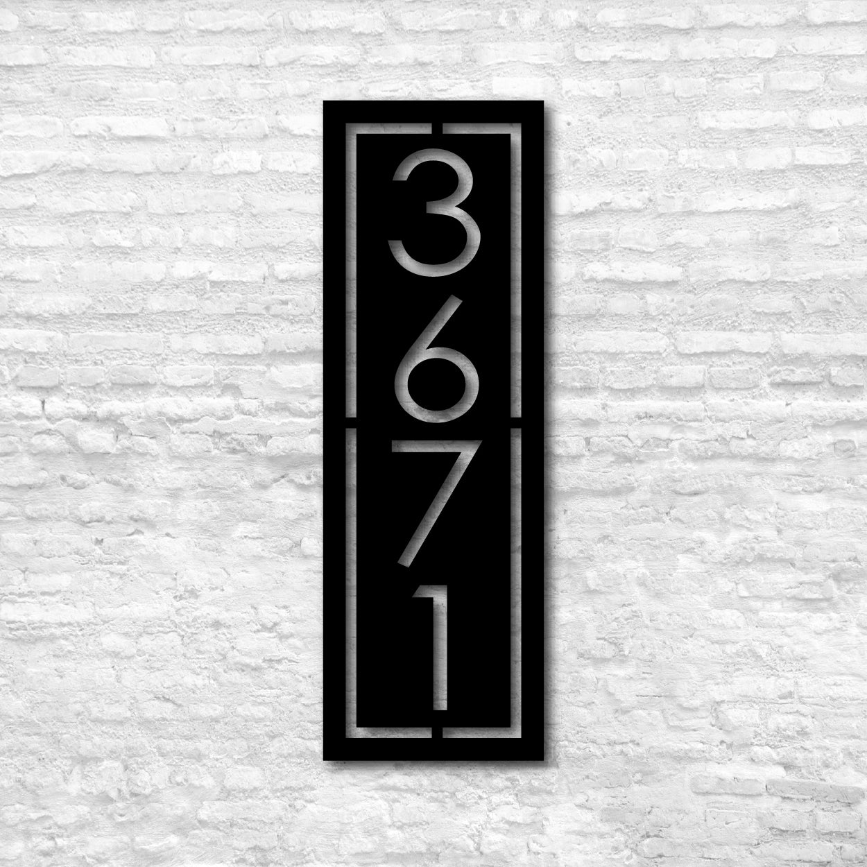 Modern Address Plaque