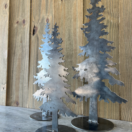 Freestanding Metal Home Decor - Evergreen Trees - Cacti - Palm Trees