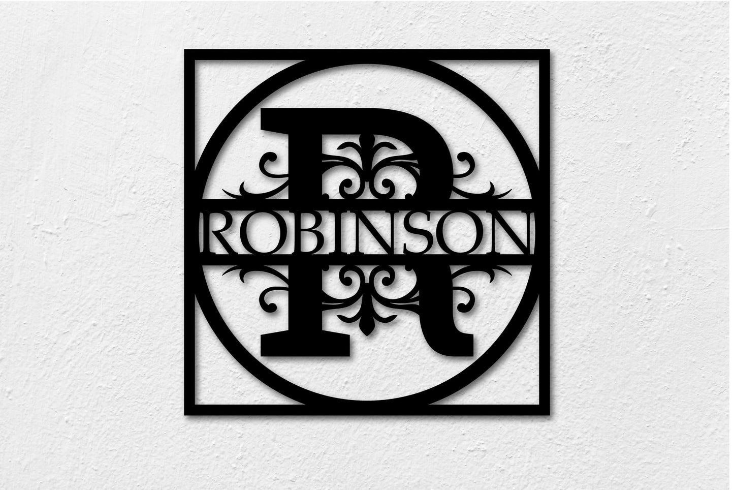 Custom Metal Name Monogram