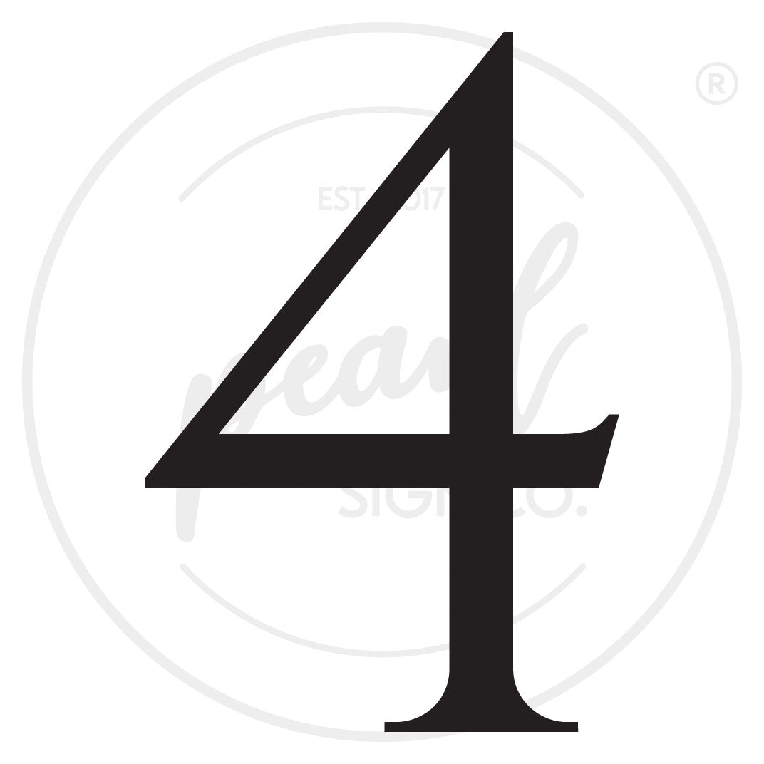 Roman House Numbers - Small