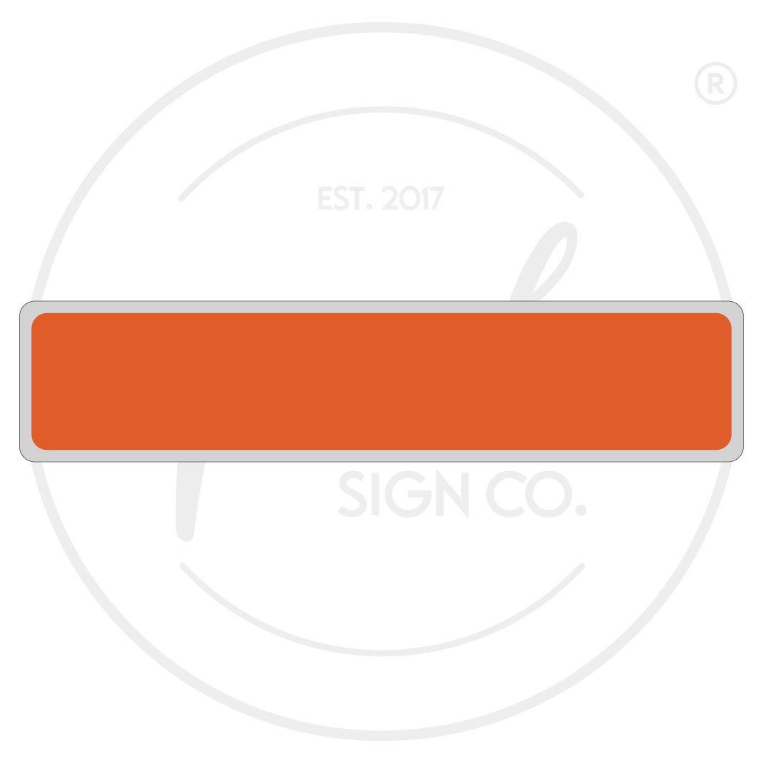 Custom Street Name Sign - Horizontal Layout