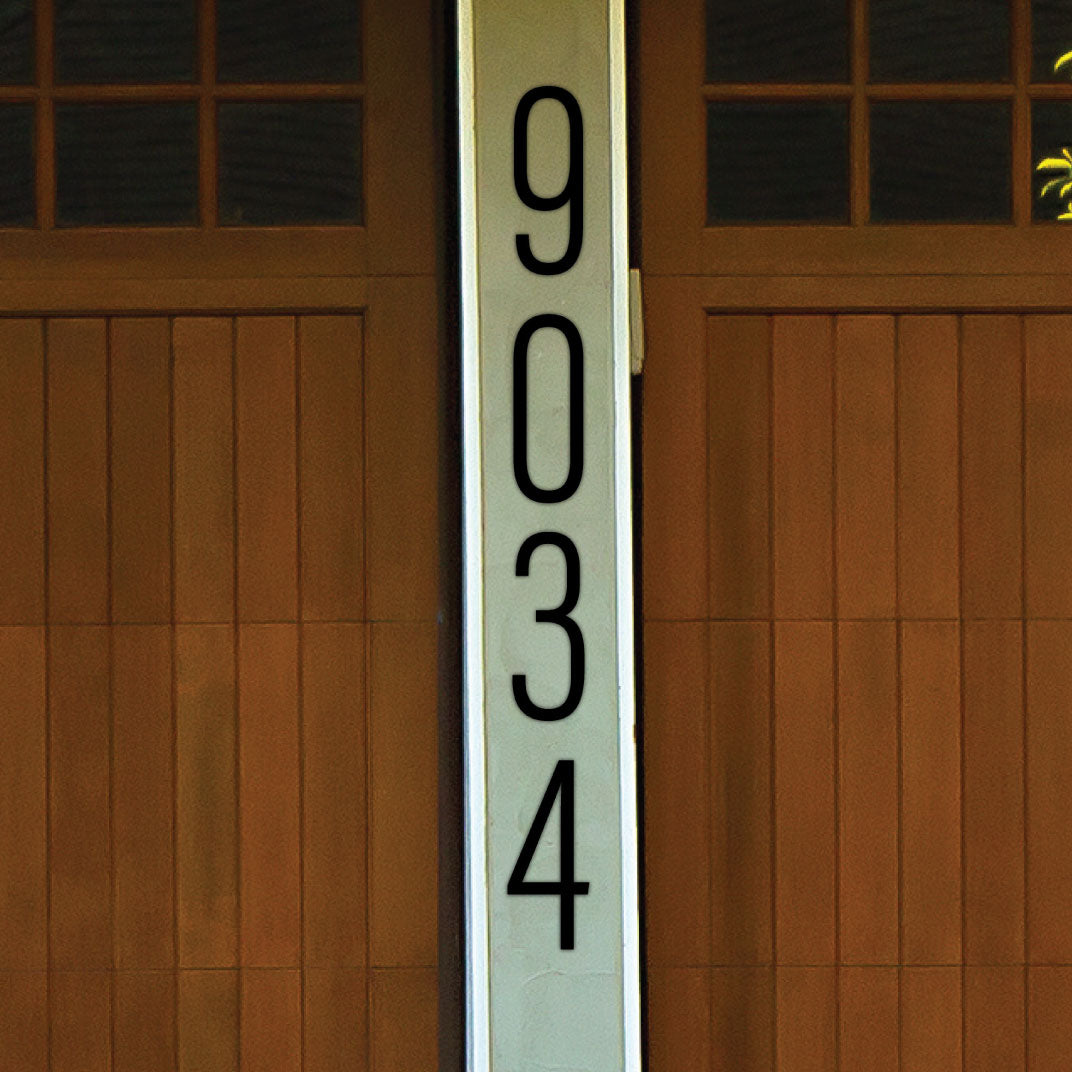 Thin Modern House Numbers - Medium