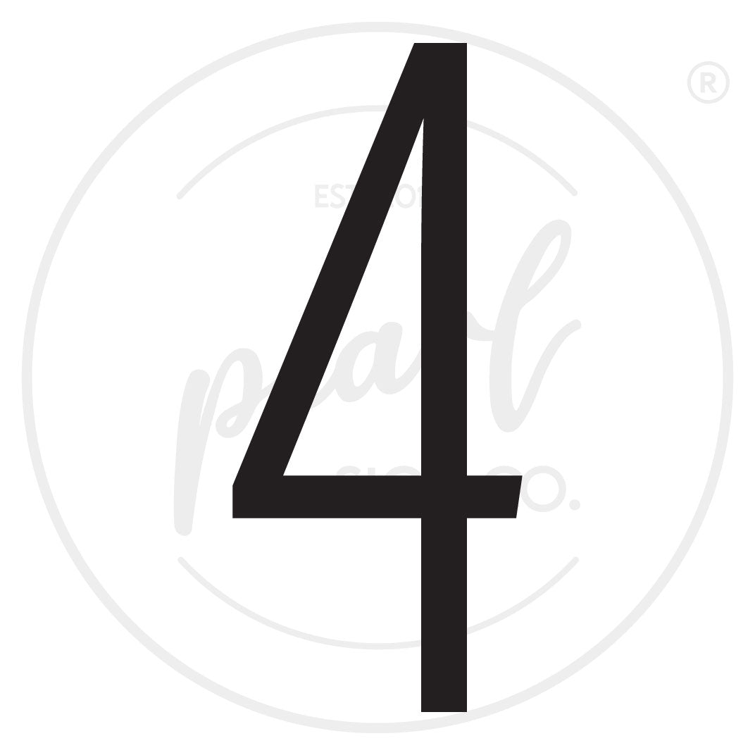 Steel Thin House Numbers - Large