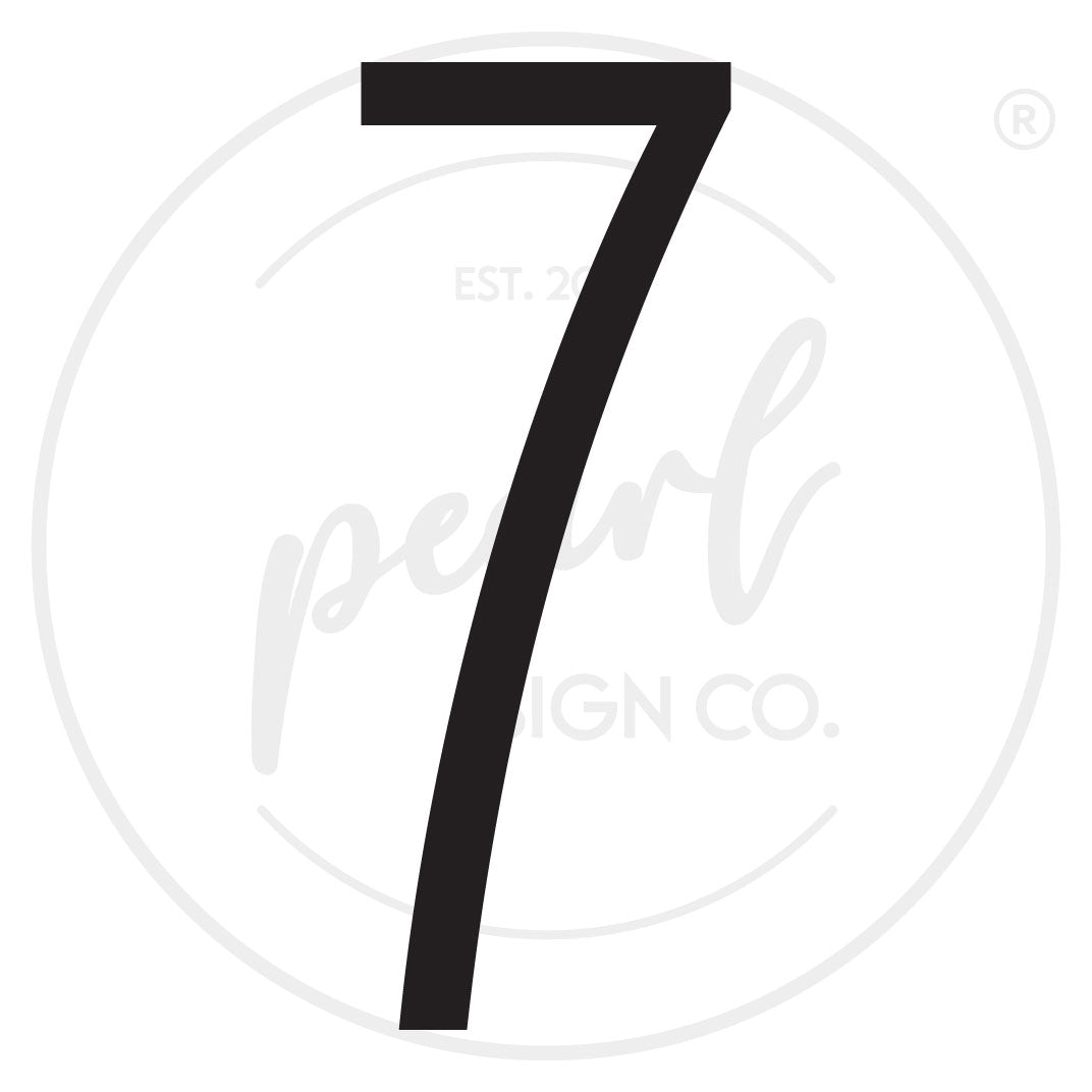 Steel Thin House Numbers - Large