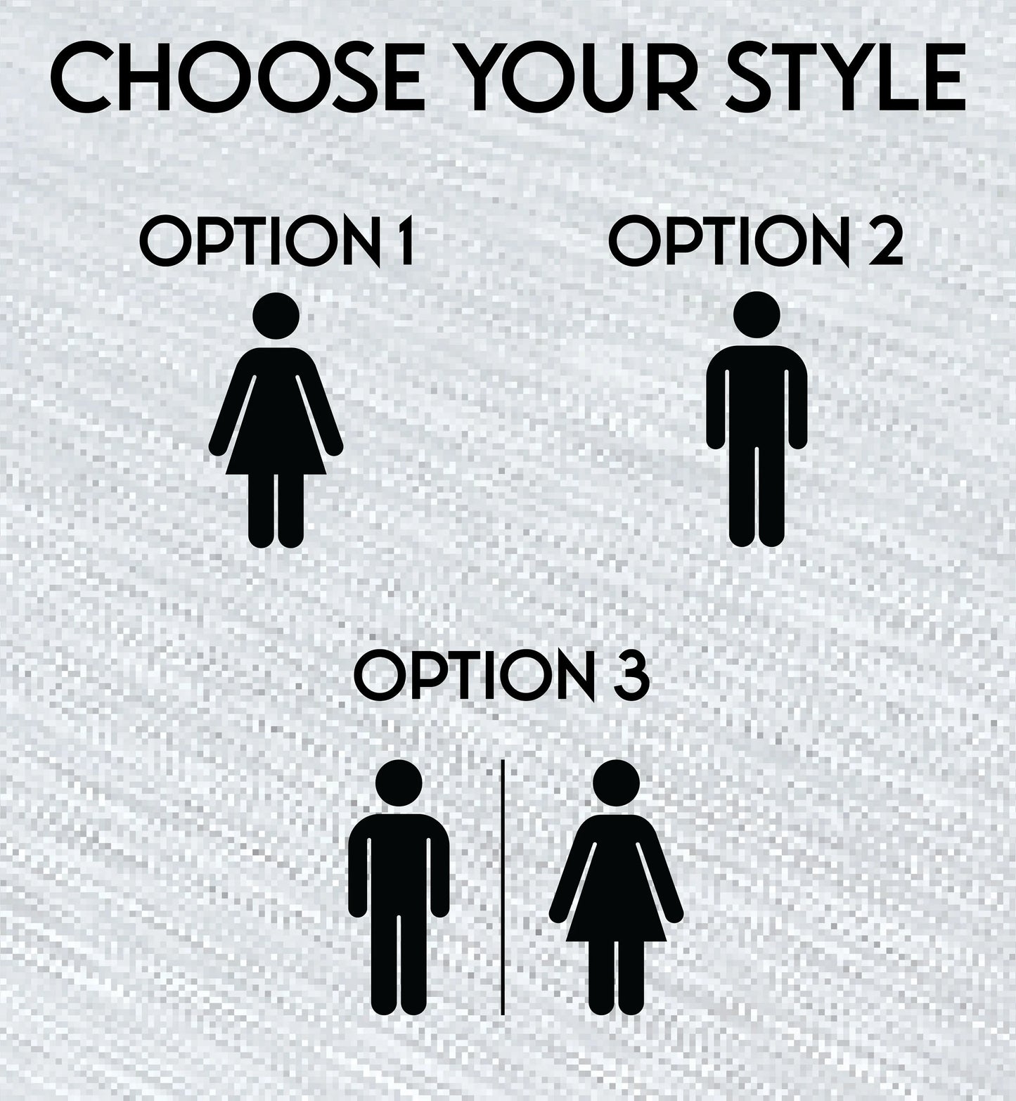3D Restroom Sign