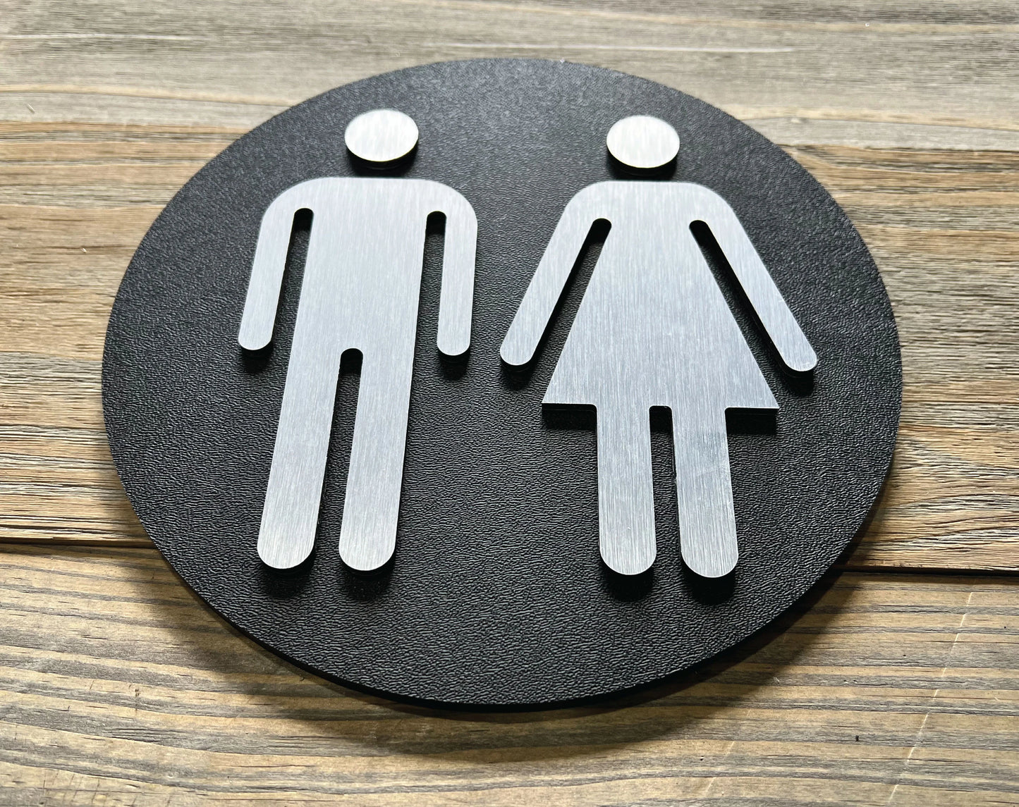 3D Restroom Sign