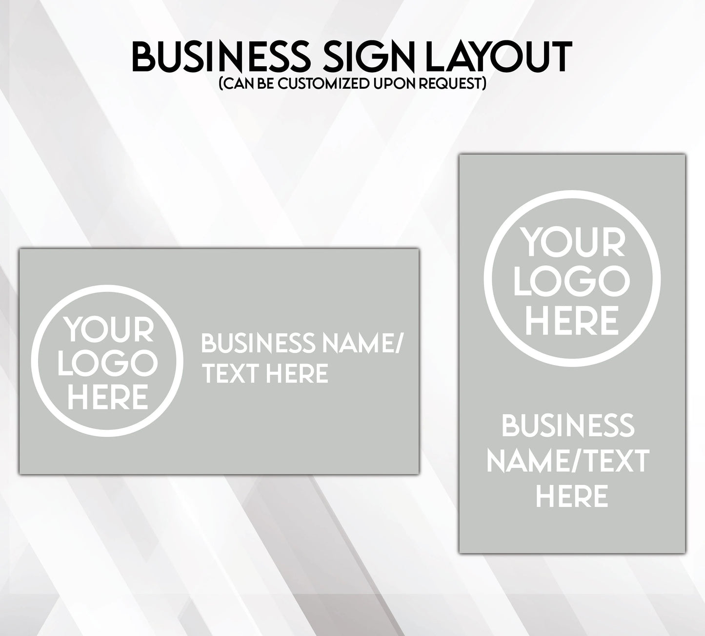 Custom Business Sign on Privacy Film