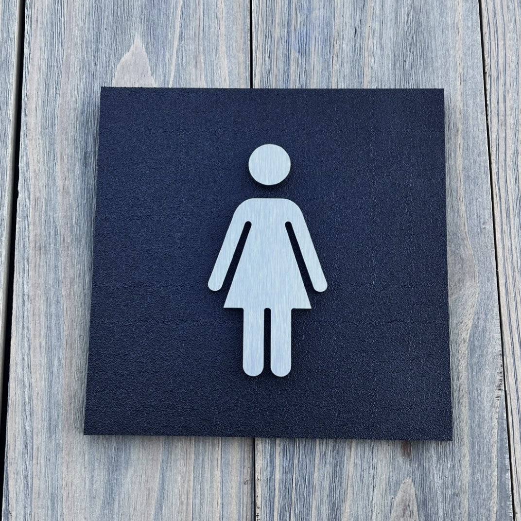3D Restroom Sign