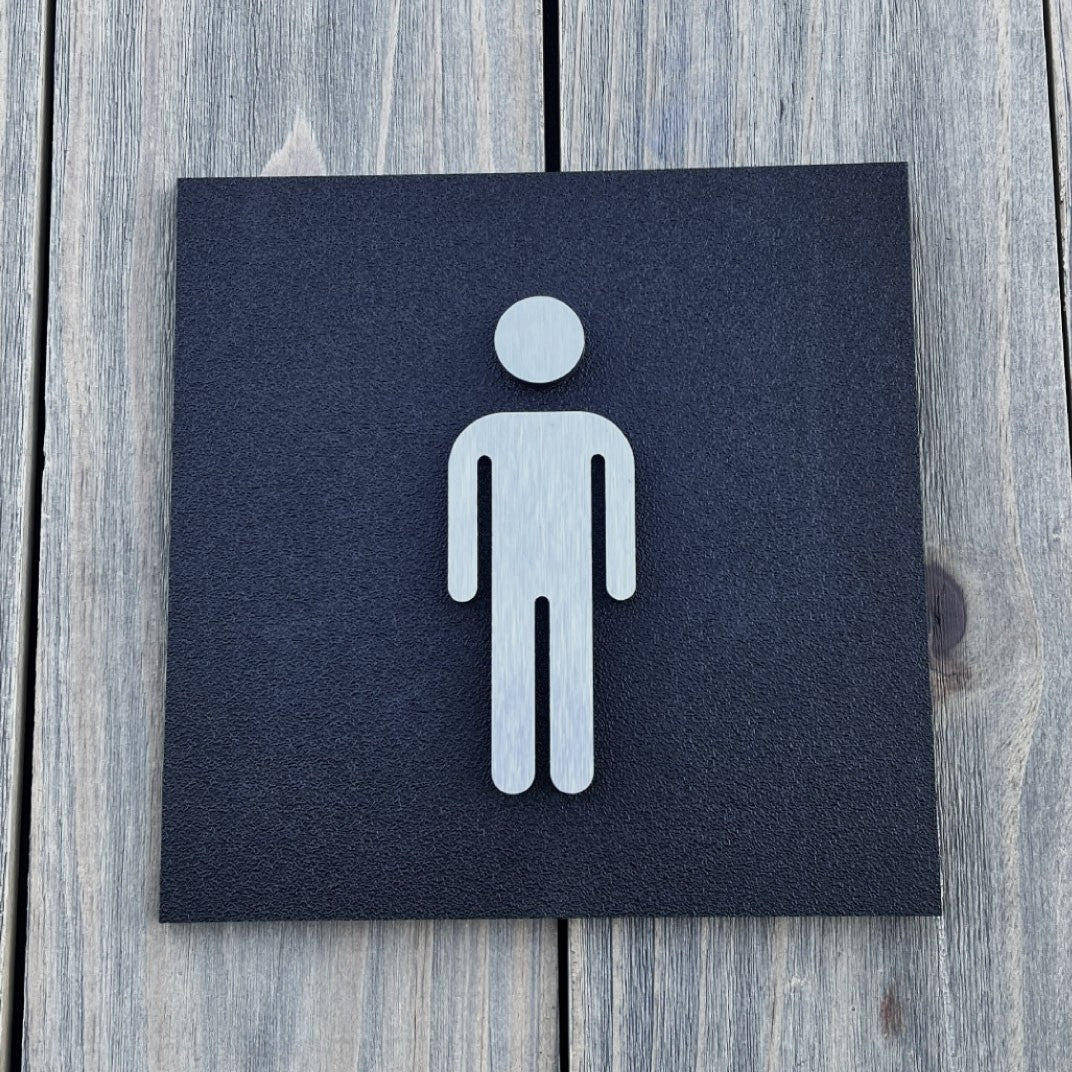 3D Restroom Sign
