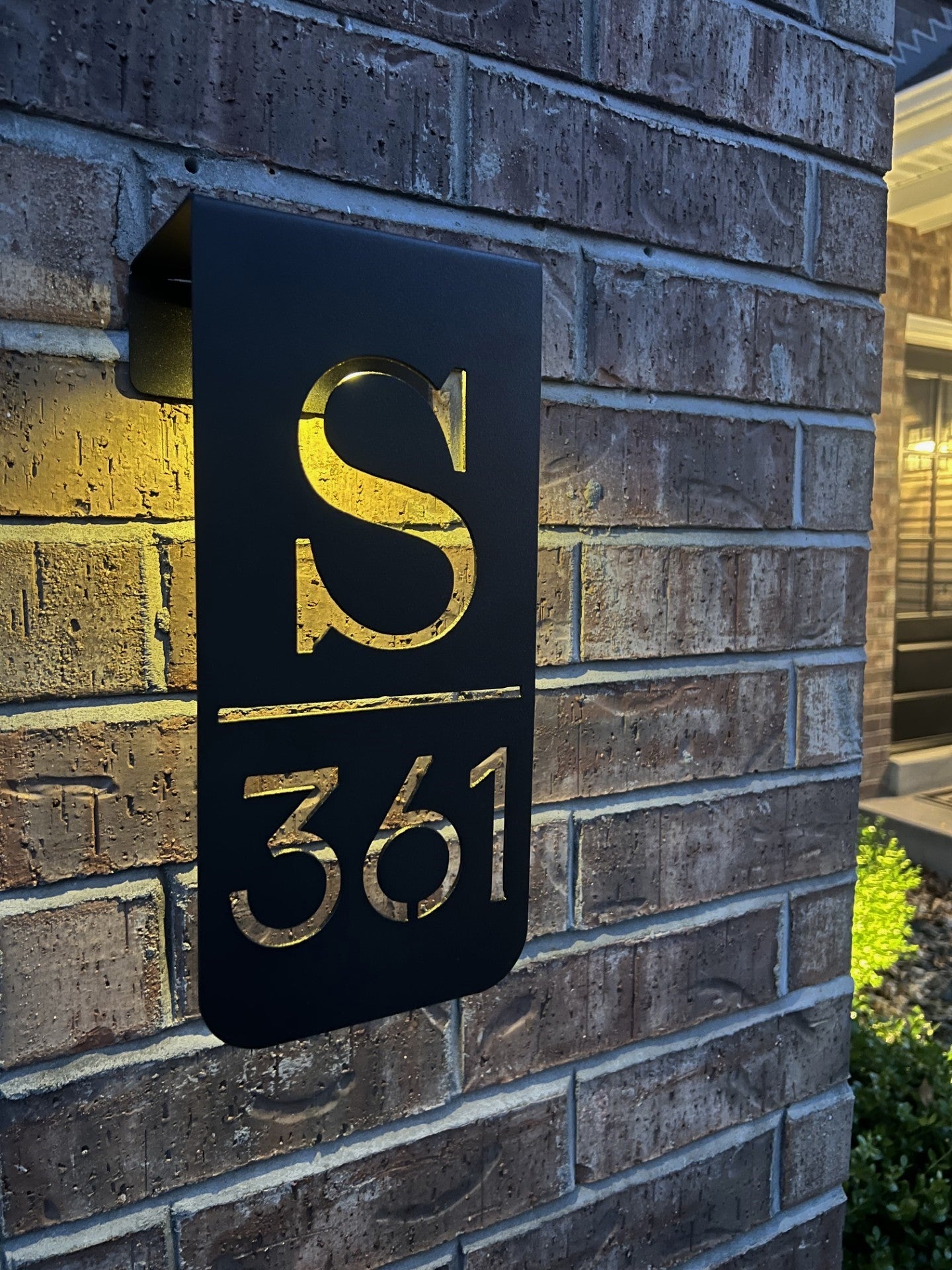 Address Plaque with Light