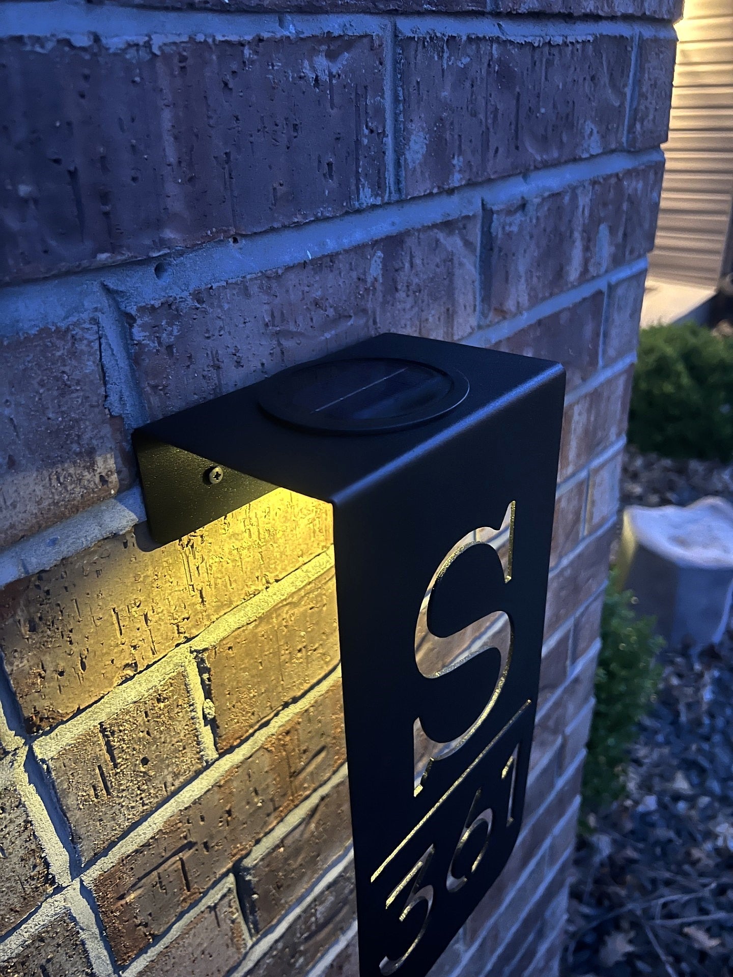 Address Plaque with Light