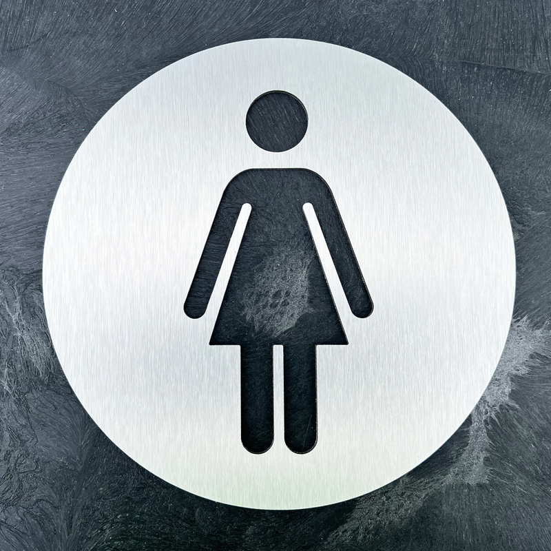 Modern Restroom Sign