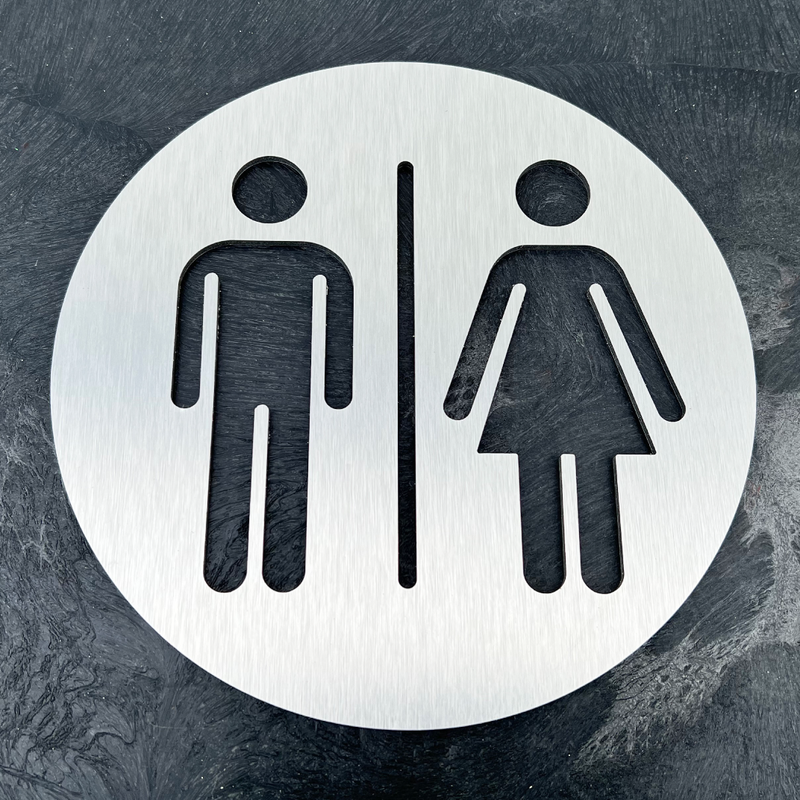 Modern Restroom Sign