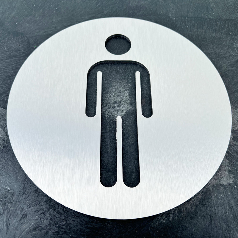 Modern Restroom Sign