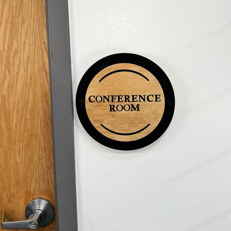 Custom Office/Classroom Floating Sign - Wayfinding Signage