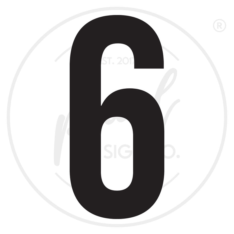 Bold Thick House Numbers - Small