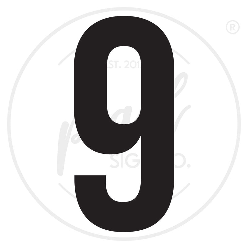 Bold Thick House Numbers - Medium