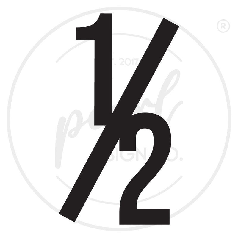 Bold Thick House Numbers - Medium