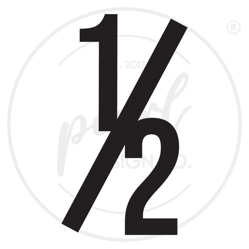 Bold Thick House Numbers - Small