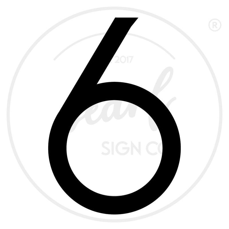 Steel Clean Modern House Numbers - Medium