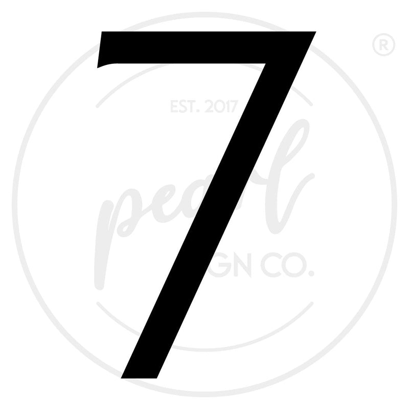 Clean Modern House Numbers - Medium