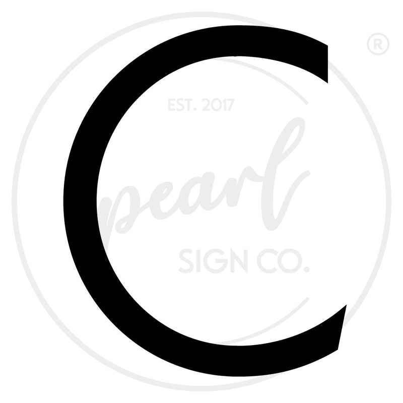 Clean Modern House Letters - Medium