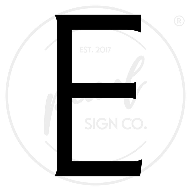 Clean Modern House Letters - Small