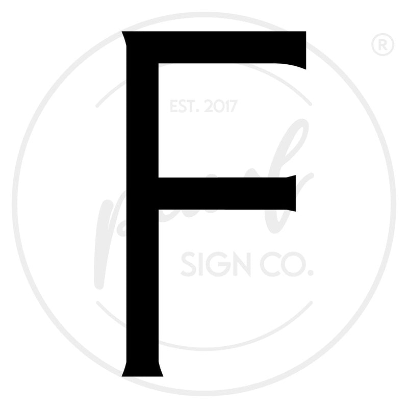 Clean Modern House Letters - Medium