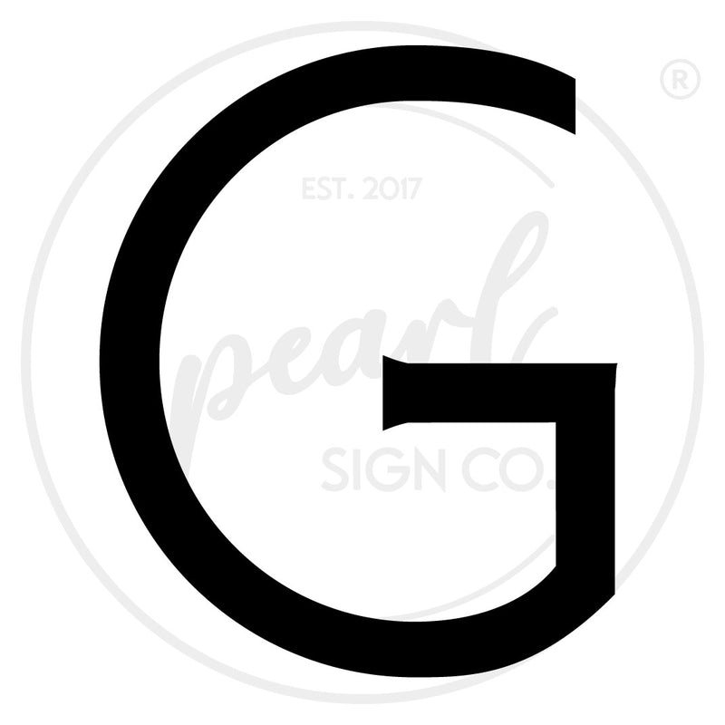 Clean Modern House Letters - Small