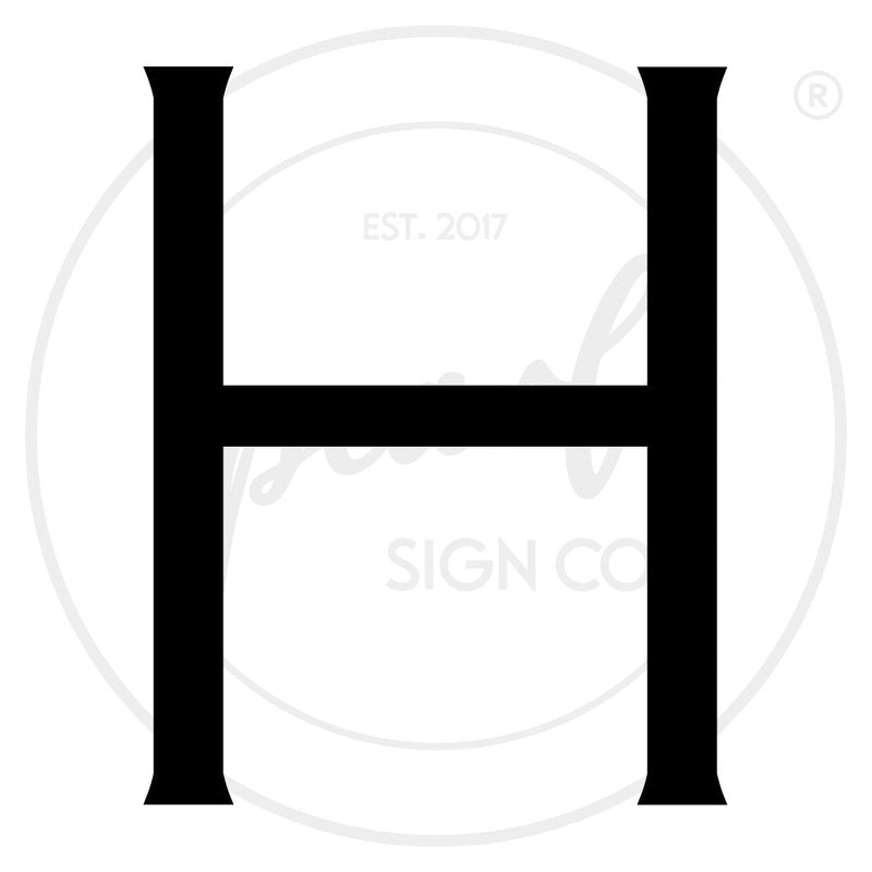 Clean Modern House Letters - Medium