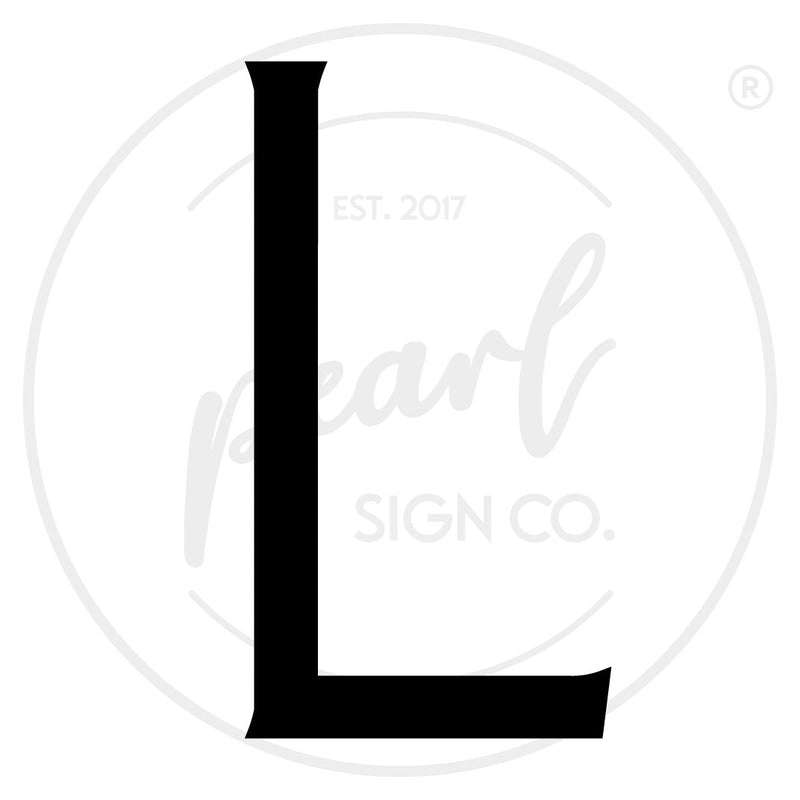 Clean Modern House Letters - Medium