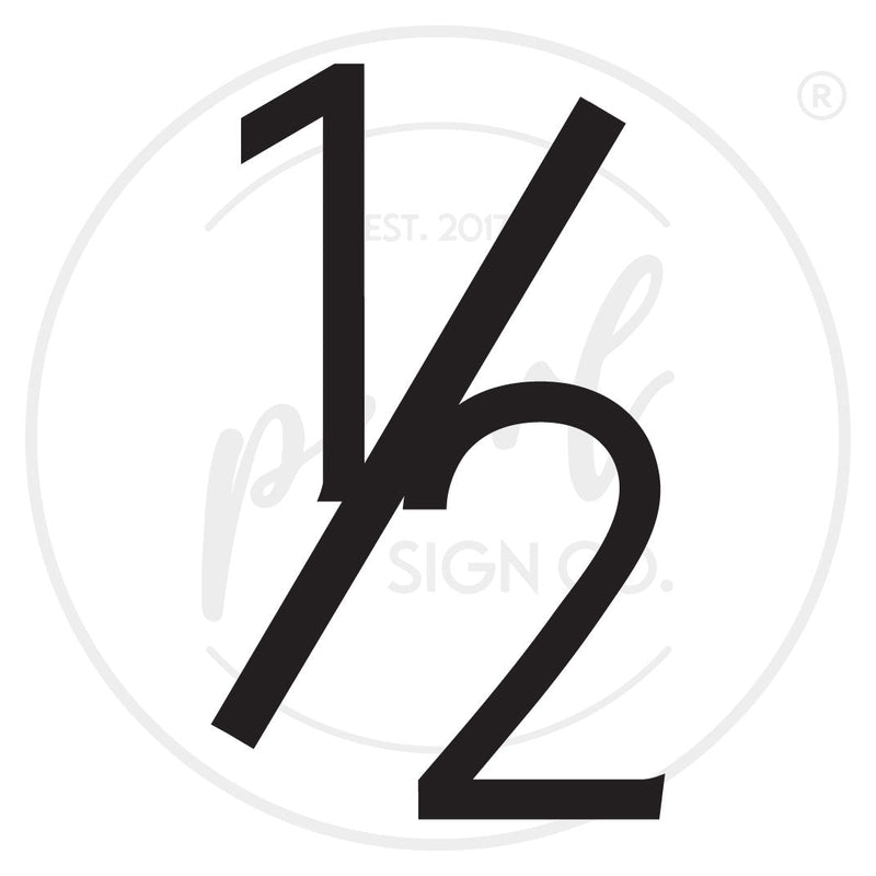 Steel Clean Modern House Numbers - Medium