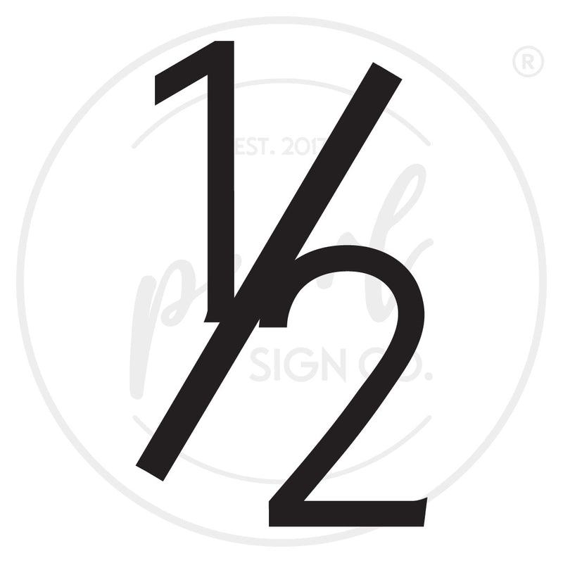 Clean Modern House Numbers - Small