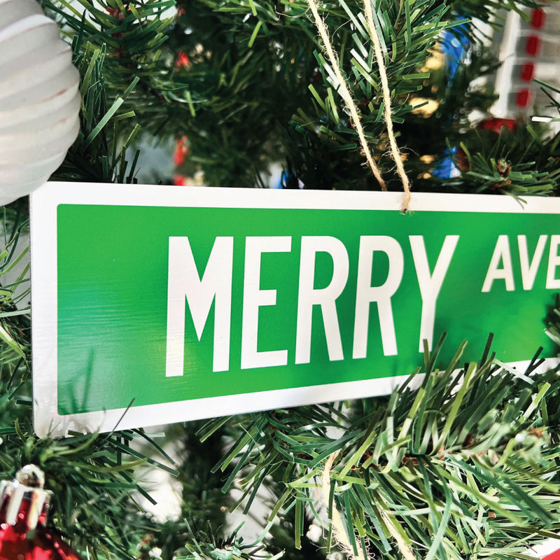 Street Sign Christmas Ornament