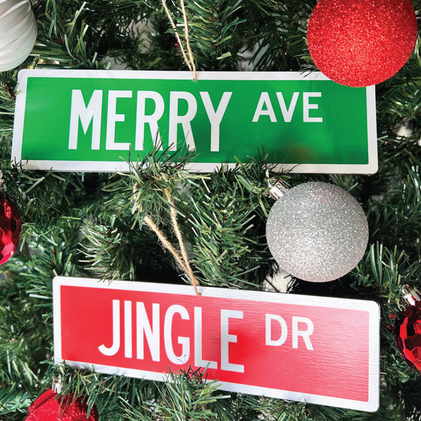 Street Sign Christmas Ornament