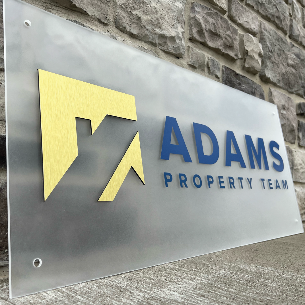 Custom Logo Business Sign - Horizontal – Pearl Sign Co