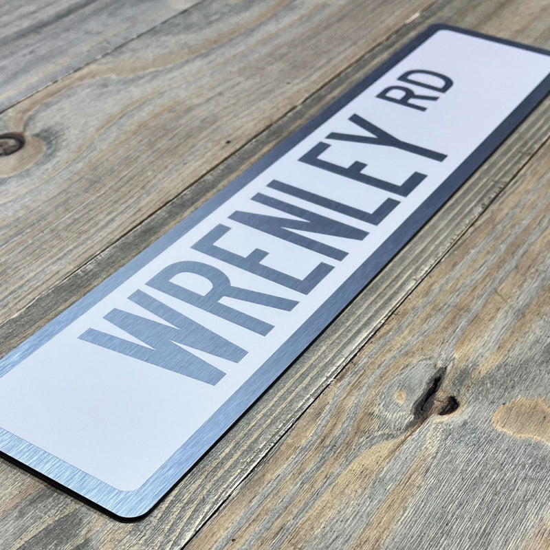 Custom Street Name Sign - Horizontal Layout