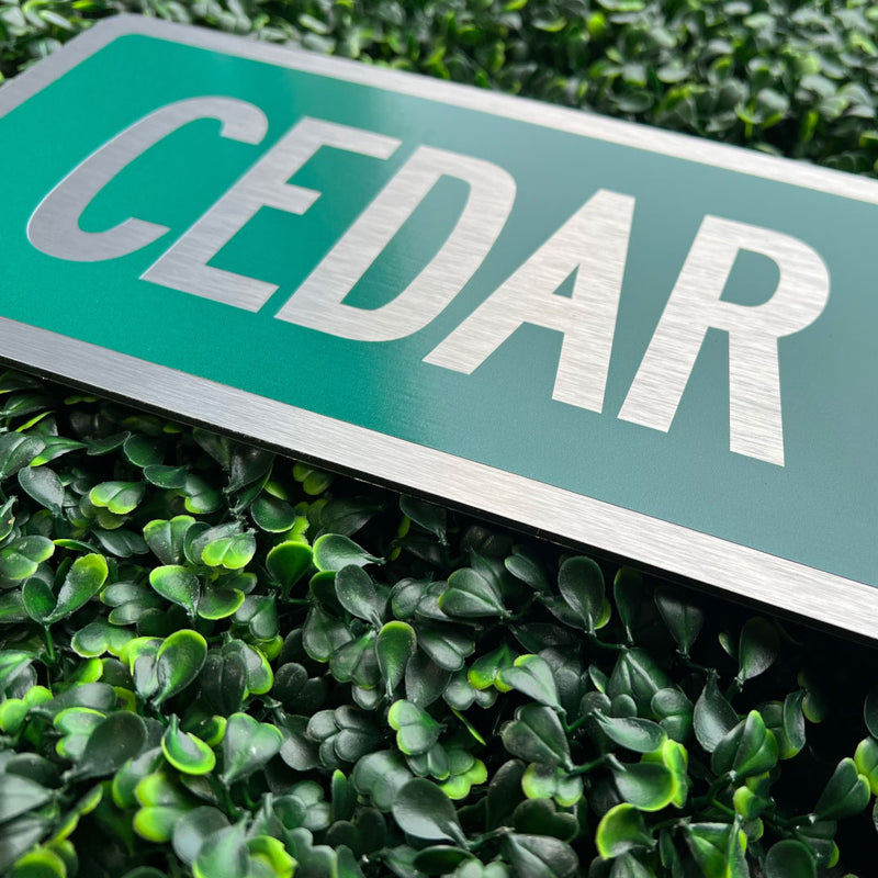 Custom Street Name Sign - Horizontal Layout